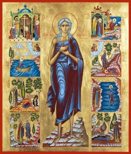 Преподобная мати Мария, моли Бога о нас! 